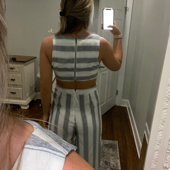 Striped open-back jumper - Picture 2 of 3